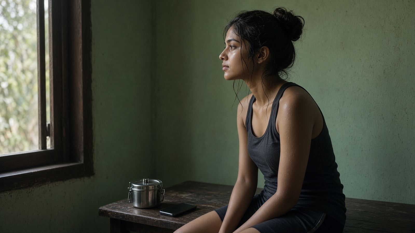 Rest after the work — a person who stays clear
